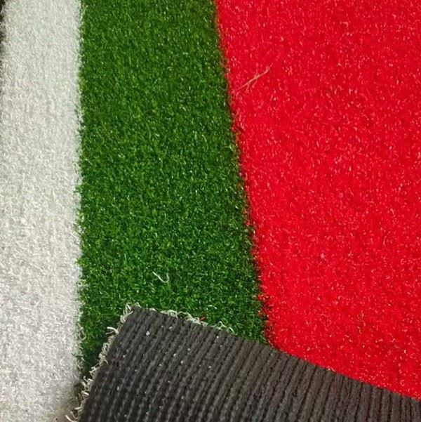 green white red cricket grass